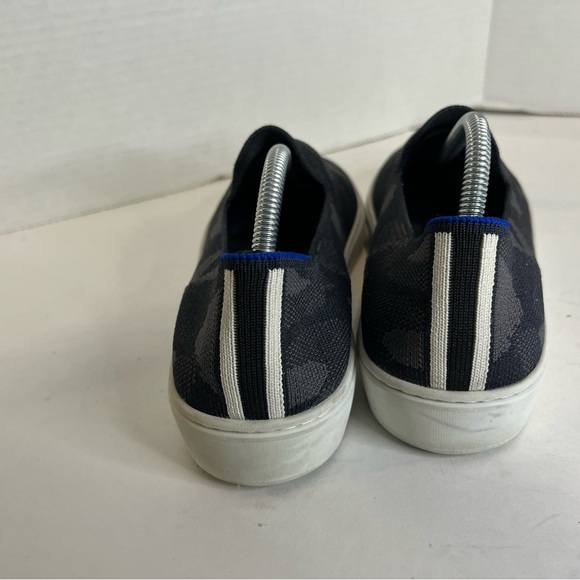 Rothys Original Slip On Sneaker in Grey Camouflage - Picture 3 of 11